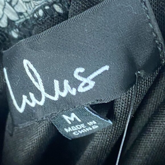 Lulus All Sweet Black Floral Print Ruffled One-Shoulder Midi Dress Size Medium - Picture 3 of 11